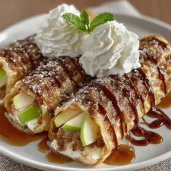 Sweet Apple Waffle Roll-Ups are a delicious and whimsical twist on traditional breakfast fare, offering an irresistible combination of fluffy waffles and a sweet, cinnamon-spiced apple filling. This recipe stands out not just for its delightful taste but also for its versatility; it can serve as a hearty breakfast, a comforting dessert, or a sweet snack any time of day. The enticing aroma of freshly cooked waffles mingling with the warm scent of baked apples creates an inviting atmosphere, making it a perfect choice for family gatherings, weekend brunches, or cozy mornings spent at home.
