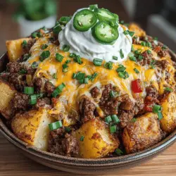 At the heart of every great recipe lies its ingredients. Cheesy Chili Potato Delight is no exception, relying on a few key components to deliver its signature flavor and texture. The main ingredients include potatoes, lean ground meat (such as beef or turkey), beans, cheese, and an array of spices.