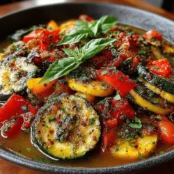 Ratatouille is more than just a dish; it’s a celebration of the vibrant, Mediterranean way of cooking that emphasizes the beauty of seasonal vegetables. This comforting vegetable medley not only showcases the rich flavors of tomatoes, zucchini, eggplant, and bell peppers but also serves as a testament to the philosophy of cooking with fresh, local produce. The act of slow cooking enhances these flavors, allowing the ingredients to meld together beautifully while retaining their nutritional value.