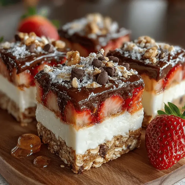 In recent years, no-bake desserts have soared in popularity, captivating the hearts of home bakers and dessert lovers alike. These delightful treats are not only time-savers but also provide a delicious way to enjoy dessert without the hassle of preheating an oven or waiting for baked goods to cool. Among the myriad of no-bake options available, Strawberry Bliss No-Bake Yogurt Crunch Bars stand out as a particularly enticing choice. They are healthy, easy to prepare, and packed with flavor, making them perfect for any occasion—from a quick snack to a satisfying dessert.