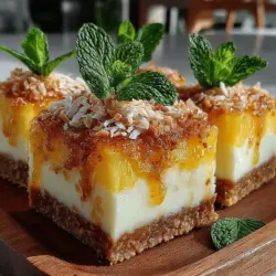 To ensure that your Tropical Bliss Frozen Pineapple Vanilla Cream Slices come out of the pan smoothly, lining your baking dish with parchment paper is essential. Here are some tips to make the removal process easier:
