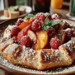 As the days grow longer and warmer, summer brings a bounty of fresh fruits that are perfect for creating delightful desserts. One such treat that encapsulates the essence of the season is the Peach Raspberry Summer Galette. This rustic, free-form pastry marries the sweet juiciness of ripe peaches with the tangy burst of raspberries, all enveloped in a flaky, homemade crust. Whether you are hosting a gathering, enjoying a picnic in the park, or simply craving a sweet indulgence at home, this galette is both easy to prepare and a joy to savor.