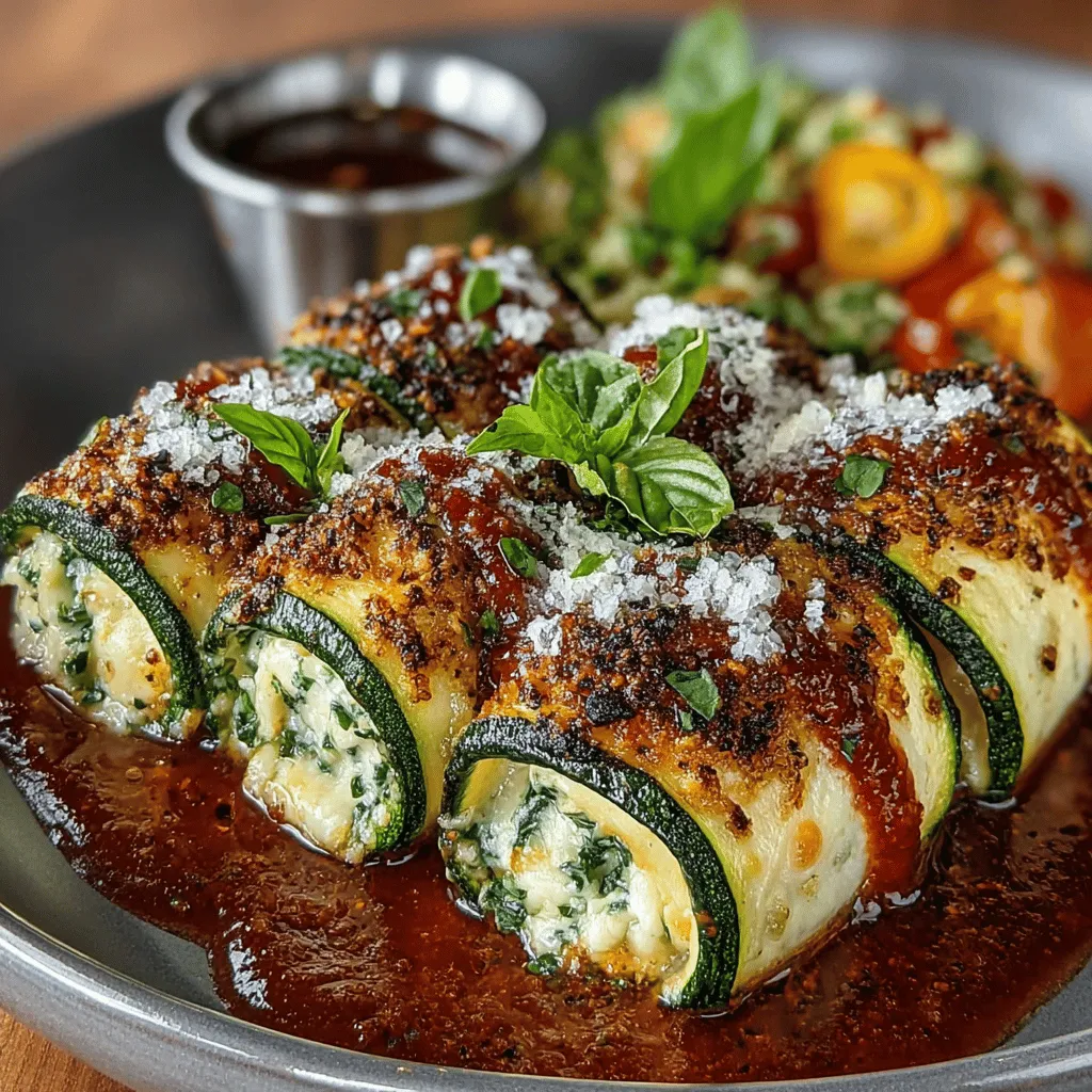 Zucchini Lasagna Roll-Ups are a delightful and health-conscious twist on the classic Italian dish that many know and love. This recipe not only caters to pasta enthusiasts but also appeals to those who are mindful of their dietary choices, making it an excellent option for family dinners, meal prep, or even an impressive dish for entertaining guests. The vibrant layers of zucchini, creamy ricotta, and melty mozzarella come together in a beautiful presentation that’s as pleasing to the eye as it is to the palate.