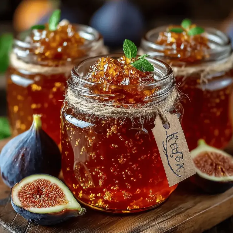 Sweet Harmony Fig Jam is a luscious, homemade treat that captures the essence of ripe figs in every spoonful. This recipe not only highlights the natural sweetness of figs but also incorporates subtle flavors from lemon juice, vanilla, and cinnamon, making it a perfect addition to your breakfast table or a charming gift for friends and family. The beauty of homemade fig jam lies not only in its taste but also in the satisfaction of creating something unique and delicious from scratch.