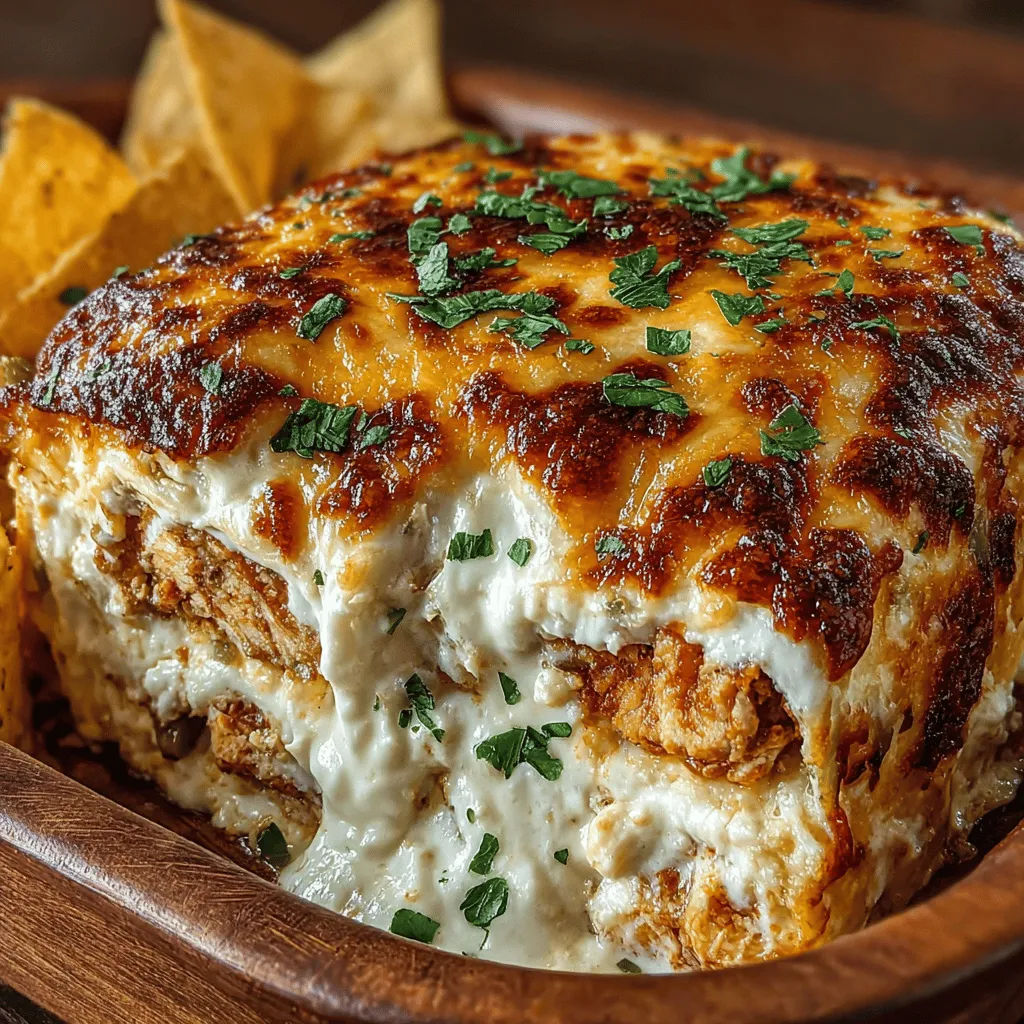 Welcome to the delicious world of Hatch Chili Chicken Queso Bake, a dish that perfectly marries creamy textures with vibrant flavors, making it an ideal choice for gatherings, family dinners, or any occasion where comfort food is in demand. This recipe takes the classic concept of a queso bake and elevates it with the unique and flavorful addition of Hatch green chiles. Known for their smoky, slightly sweet taste, these chiles bring an extraordinary depth to the dish, transforming a simple cheese and chicken bake into a culinary masterpiece that is sure to impress your guests.