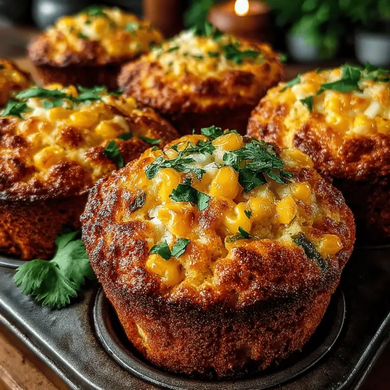When it comes to comfort food, few dishes can compete with the warm, inviting aroma of freshly baked muffins. The Hatch Chili Corn Mac Muffins are a delightful fusion of sweet corn, spicy Hatch green chilies, and rich cheddar cheese, creating a savory treat that is perfect for breakfast, a snack, or as a side dish for your favorite meals. This recipe draws inspiration from the vibrant culinary traditions of the Southwestern United States, where Hatch green chilies are celebrated for their unique flavor and versatility.