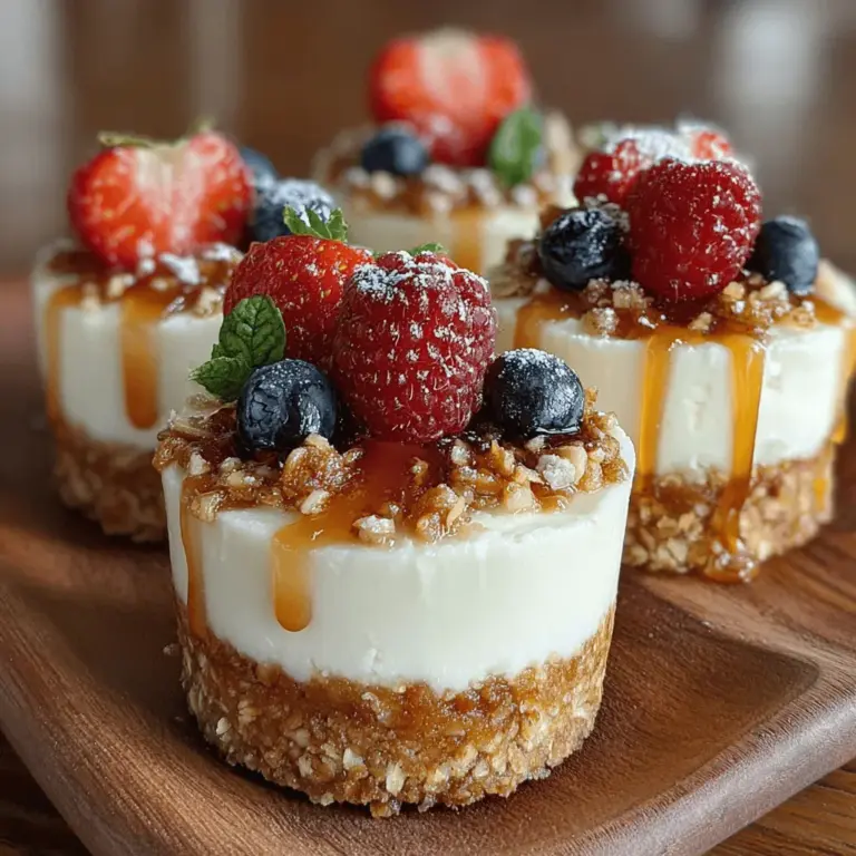 Fruity Frozen Yogurt Granola Cups are a delightful blend of creamy yogurt, crunchy granola, and fresh berries, making them a perfect choice for a healthy snack or a quick breakfast option. This recipe combines nutritious ingredients in a fun, easy-to-make format that is both satisfying and refreshing. Whether you're looking to beat the heat on a hot day or simply enjoy a guilt-free treat, these granola cups are sure to please. They are not only delicious but also versatile, allowing you to customize them according to your taste preferences and dietary needs.