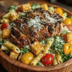 When it comes to salads, few dishes are as beloved as the classic Caesar salad. Its rich flavors and creamy dressing make it a go-to for many. But what if you could elevate this traditional favorite by adding pasta and grilled chicken? Enter the Grilled Chicken Caesar Pasta Salad—an innovative fusion that combines the best of both worlds. This dish marries the crispness of fresh greens with the heartiness of pasta, topped with succulent grilled chicken, making it a satisfying option for lunch or dinner.