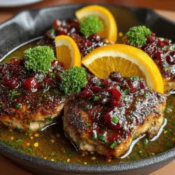 Welcome to a culinary adventure that elegantly marries seasonal flavors with wholesome ingredients: Cranberry Orange Glazed Chicken. This delightful dish captures the essence of sweet and savory, making it a perfect centerpiece for both casual family dinners and festive gatherings. The interplay of tart cranberries and zesty oranges creates a vibrant glaze that not only enhances the chicken's natural flavors but also offers a visually stunning presentation that will leave your guests in awe.