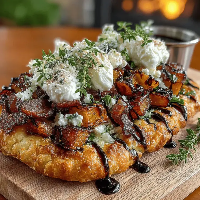 As the leaves turn golden and the air becomes crisp, autumn brings a delightful array of flavors that celebrate the harvest season. One standout ingredient during this time is butternut squash, known for its sweet, nutty flavor and vibrant orange hue. The Butternut Bliss & Bacon Crunch Flatbread captures the essence of fall, combining the earthy sweetness of butternut squash with the savory depth of crispy bacon, all atop a warm, freshly baked flatbread. This recipe is more than just a dish; it’s an invitation to embrace the comforting flavors of autumn.