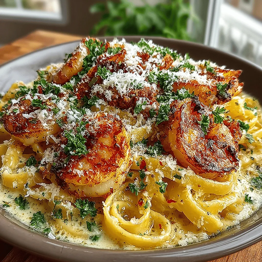 Indulging in a plate of creamy shrimp Alfredo is one of life's simple pleasures. The allure of this classic Italian-American dish lies in its combination of succulent shrimp, a rich and velvety sauce, and perfectly cooked fettuccine pasta. Whether you're preparing a cozy weeknight dinner or hosting a special occasion, Creamy Shrimp Alfredo Delight is sure to impress. This recipe not only satisfies your palate but also showcases how simple ingredients can come together to create a gourmet dining experience at home.