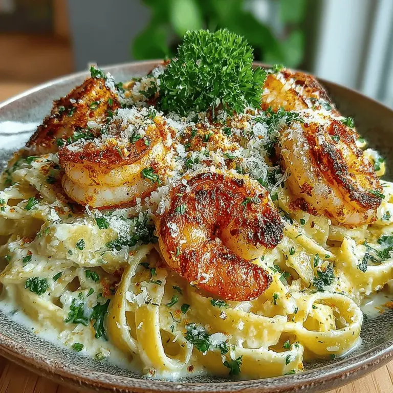 Indulging in a plate of creamy shrimp Alfredo is one of life's simple pleasures. The allure of this classic Italian-American dish lies in its combination of succulent shrimp, a rich and velvety sauce, and perfectly cooked fettuccine pasta. Whether you're preparing a cozy weeknight dinner or hosting a special occasion, Creamy Shrimp Alfredo Delight is sure to impress. This recipe not only satisfies your palate but also showcases how simple ingredients can come together to create a gourmet dining experience at home.