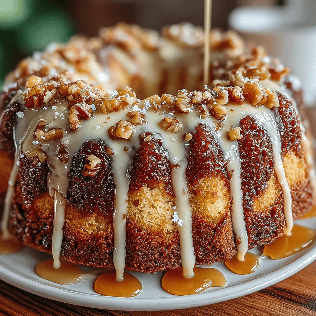 <strong>Introduction</strong>” /></p>
</p>
<h2>Adding Sour Cream</h2>
</p>
<p>Incorporating sour cream into your bundt cake recipe plays a crucial role in enhancing both moisture and flavor. The tangy profile of sour cream not only adds richness but also helps to create a tender crumb, which is essential for a cake that is both moist and flavorful. When you add sour cream, you’re introducing acidity that interacts beautifully with the baking soda and baking powder, helping the cake rise effectively while contributing to its luscious texture.</p>
</p>
<p>To achieve the best results, make sure to use full-fat sour cream. This will ensure that the moisture content is adequate, resulting in a cake that doesn’t dry out during baking. You can mix the sour cream with the wet ingredients before combining it with the dry ingredients. This step is crucial as it allows for even distribution throughout the batter, ensuring every bite of the cake is as delightful as the next.</p>
</p>
<h2>Combining Wet and Dry Ingredients</h2>
</p>
<p>When it comes time to mix your wet and dry ingredients, it’s important to do so carefully. The key to a perfectly textured bundt cake lies in avoiding overmixing. Once you combine the wet ingredients, which include eggs, sour cream, and melted butter, with the dry ingredients, consisting of flour, sugar, baking powder, and spices, mix just until combined.</p>
</p>
<p>Overmixing can lead to the development of gluten, which can make your cake dense and chewy rather than light and fluffy. To prevent this, use a rubber spatula to gently fold the mixture together. A few lumps are perfectly fine; they will bake out in the oven. The goal is to ensure that there are no pockets of dry flour, while maintaining the integrity of the batter.</p>
</p>
<h2>Folding in Apples and Nuts</h2>
</p>
<p>Once your batter is combined, it’s time to fold in the stars of this cake: the apples and nuts. For this recipe, you can use a combination of tart and sweet apples, such as Granny Smith and Honeycrisp, for a balanced flavor. Peel, core, and dice the apples into small, even pieces to ensure they cook evenly in the cake.</p>
</p>
<p>When it comes to adding the apples and any optional nuts, such as walnuts or pecans, use a gentle folding technique. This means using your spatula to scoop from the bottom of the bowl and lift the batter over the apples and nuts, turning the bowl as you go. The aim is to incorporate these ingredients without deflating the batter. This gentle approach will help maintain the cake’s lightness while evenly distributing the apple and nut flavors throughout.</p>
</p>
<h2>Baking Tips</h2>
</p>
<p>Monitoring the baking time and temperature is vital for achieving the perfect doneness of your Maple Glazed Apple Bundt Cake. Preheat your oven to 350°F (175°C) and prepare your bundt pan by greasing it thoroughly. A well-greased pan is essential to ensure that the cake releases easily after baking.</p>
</p>
<p>Bake the cake for approximately 50 to 60 minutes, but start checking for doneness around the 50-minute mark. Insert a toothpick into the center of the cake; if it comes out clean or with a few moist crumbs, the cake is done. If it comes out with wet batter, give it a few more minutes in the oven. Remember, every oven is different, so keep an eye on your cake to avoid overbaking, which can lead to dryness.</p>
</p>
<h2>Creating the Maple Glaze</h2>
</p>
<h3>Ingredients for the Glaze</h3>
</p>
<p>The maple glaze is what elevates this cake from delicious to extraordinary. For the glaze, you will need pure maple syrup, powdered sugar, and a pinch of salt. Using pure maple syrup is crucial as it provides a rich, natural sweetness and a depth of flavor that imitation syrups simply cannot replicate. The quality of the syrup will directly affect the taste of your glaze.</p>
</p>
<h3>Mixing Techniques</h3>
</p>
<p>To prepare the glaze, sift the powdered sugar into a mixing bowl to eliminate any lumps. Then, slowly pour in the maple syrup while stirring continuously. Adjust the consistency by adding more powdered sugar if the glaze is too thin or a little more syrup if it’s too thick. The ideal glaze should be pourable but thick enough to cling to the cake, creating a beautiful drizzling effect.</p>
</p>
<h3>Timing for Glazing</h3>
</p>
<p>Timing is everything when it comes to applying the glaze. Once your cake has cooled in the pan for about 15-20 minutes, it’s time to invert it onto a wire rack. Allow the cake to cool completely before glazing. If you add the glaze while the cake is still warm, it may absorb into the cake rather than rest on top, which can alter the intended presentation and flavor experience.</p>
</p>
<h2>Cooling and Serving the Cake</h2>
</p>
<h3>Cooling Process</h3>
</p>
<p>Cooling your bundt cake correctly is essential for maintaining its shape and texture. After baking, allow the cake to cool in the pan for about 15 minutes. This resting period helps the cake set and makes it easier to remove from the pan. Once cooled slightly, carefully invert the cake onto a wire rack. Cooling it completely on the rack allows air to circulate around the cake, preventing it from becoming soggy.</p>
</p>
<h3>Presentation Tips</h3>
</p>
<p>When it comes to serving your Maple Glazed Apple Bundt Cake, presentation can make all the difference. Consider dusting the top with a light sprinkle of powdered sugar for a classic touch. You can also garnish with a few thin apple slices or a sprinkle of chopped nuts for added visual appeal. To serve, slice the cake into generous wedges, showcasing the delicious apple pieces within.</p>
</p>
<h3>Flavor Pairings</h3>
</p>
<p>This bundt cake pairs wonderfully with a variety of beverages and accompaniments. A cup of freshly brewed coffee or a warm cup of spiced tea can enhance the flavors of the cake beautifully. For an indulgent treat, consider serving it with a scoop of vanilla ice cream or a dollop of whipped cream. The creaminess will contrast nicely with the moist cake, creating a harmonious balance of textures and flavors.</p>
</p>
<h2>Nutritional Insights</h2>
</p>
<p>When it comes to enjoying a slice of Maple Glazed Apple Bundt Cake, understanding its nutritional content can help you make informed choices. A standard serving may contain approximately 300 calories, including carbohydrates, fats, and proteins. The apples in the cake not only contribute flavor but also provide dietary fiber and essential vitamins.</p>
</p>
<p>If you’re looking to lighten the cake without sacrificing flavor, consider making some adjustments. You can reduce the sugar content slightly or substitute with natural sweeteners like honey or agave syrup. Alternatively, using whole wheat flour can increase the fiber content, making this cake a more health-conscious option while still delivering on taste.</p>
</p>
<h2>Conclusion</h2>
</p>
<p>The Maple Glazed Apple Bundt Cake is a delightful treat that perfectly marries the flavors of sweet apples and rich maple syrup, making it an ideal dessert for a variety of occasions—from cozy family gatherings to festive celebrations. Its moist texture and beautiful presentation will impress your guests, while the ease of preparation makes it a go-to recipe for any home baker.</p>
</p>
<p>Don’t hesitate to experiment with different apple varieties or add-ins like dried cranberries or even chocolate chips for a fun twist. Homemade baked goods offer a sense of satisfaction and warmth that store-bought options can’t replicate. Each slice of this Maple Glazed Apple Bundt Cake is a reminder of the joy of baking and sharing delicious food with those you love. So preheat your oven, gather your ingredients, and enjoy the process of creating this delightful cake!</p>
</div>