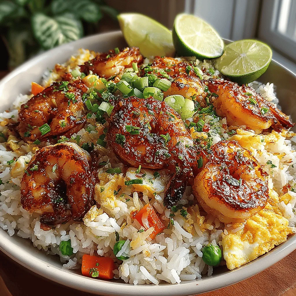 Fried rice is a culinary staple cherished around the globe, known for its comforting texture and versatility. Whether enjoyed at a bustling Asian restaurant or whipped up in the comfort of home kitchens, fried rice has become a go-to dish for many. Its appeal lies not only in its satisfying combination of flavors and textures but also in its ability to transform leftovers into something extraordinary. Among the myriad of fried rice variations, Savory Garlic Shrimp Fried Rice stands out as a delightful and quick meal option that promises to tantalize your taste buds.