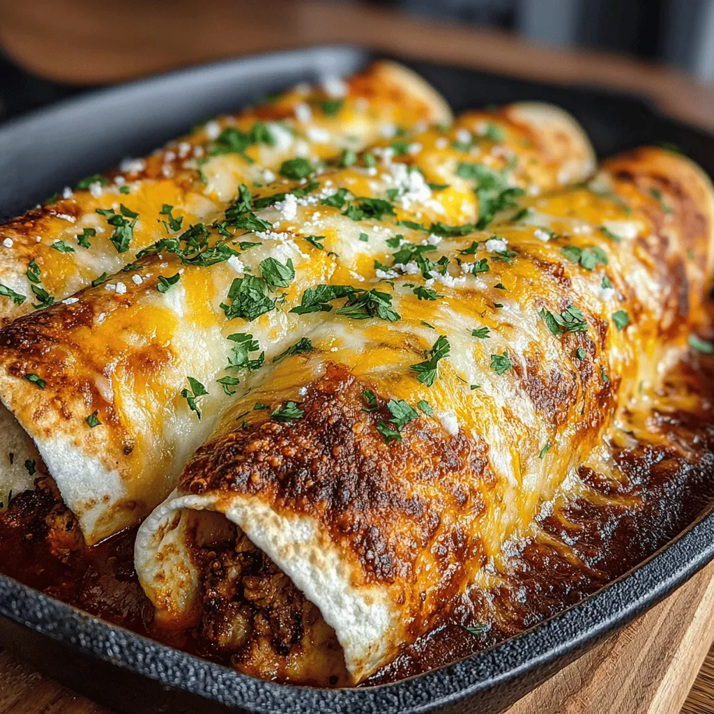 Cheesy Chicken & Spinach Enchiladas are a delightful culinary creation that marries creamy textures with a harmonious blend of flavors, making them an irresistible choice for any dinner table. The appeal of this dish lies not only in its savory goodness but also in its versatility; whether it's a cozy family dinner or a casual gathering with friends, these enchiladas are sure to impress. For novice cooks and seasoned chefs alike, the ease of preparation is a major draw. Using everyday ingredients, you can craft a meal that feels both comforting and sophisticated, ensuring that everyone at the table leaves satisfied.