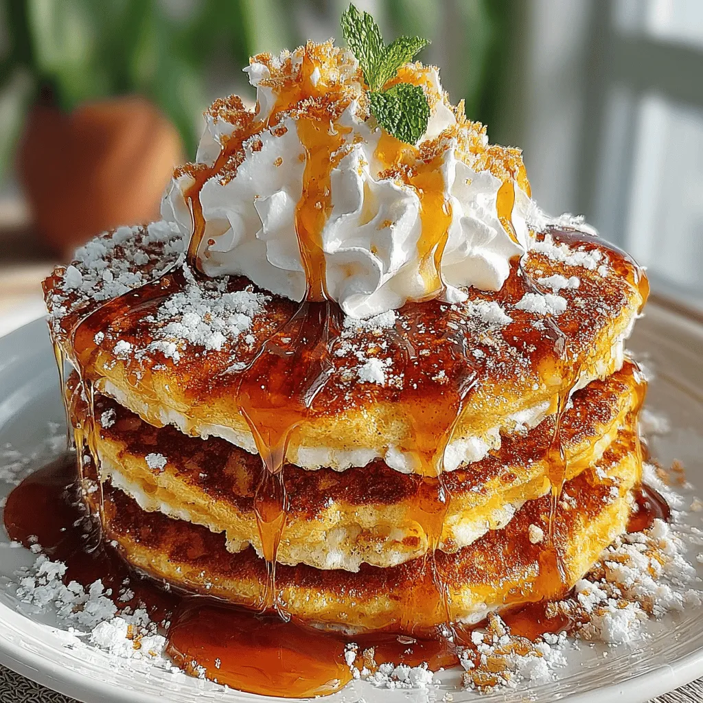 - 1 cup all-purpose flour - 2 tablespoons brown sugar - 1 tablespoon pumpkin pie spice - 1 teaspoon baking powder - 1/2 teaspoon baking soda - 1/4 teaspoon salt - 1 cup pumpkin puree - 1 cup milk (dairy or non-dairy options) - 1 large egg - 2 tablespoons unsalted butter, melted - Additional butter or oil for cooking