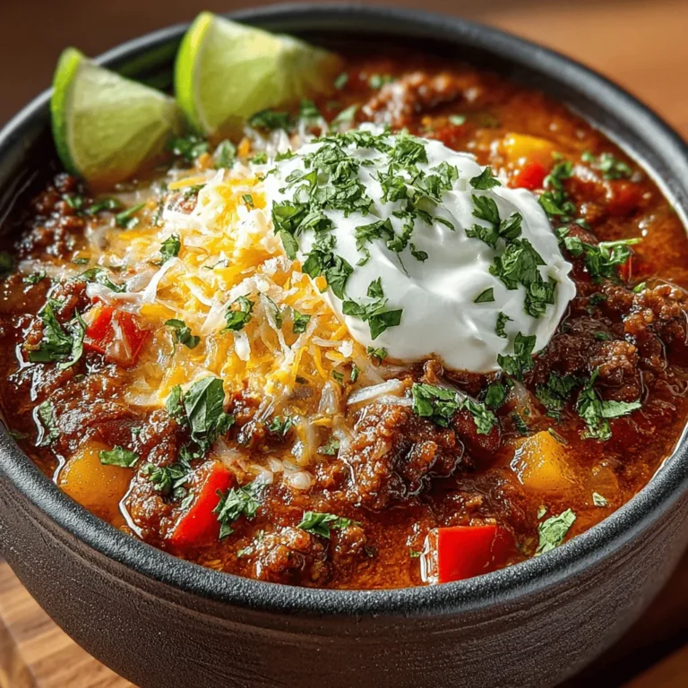 One-pot meals have become a favorite for busy individuals and families looking to simplify their cooking routine without sacrificing flavor. This One-Pot Beef and Pumpkin Chili is the perfect example of a comforting dish that combines the heartiness of beef with the unique sweetness of pumpkin. Not only is it nutritious, but it's also a great way to incorporate seasonal ingredients into your meals. Chili is a versatile dish that can easily be adapted to fit various dietary preferences, making it a go-to recipe for any occasion.