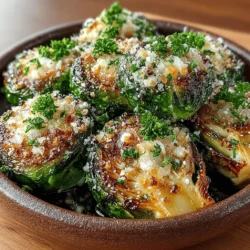 Garlic Butter Roasted Brussels Sprouts is a delightful and nutritious side dish that has captured the hearts of many home cooks and food enthusiasts alike. As Brussels sprouts continue to rise in popularity, they are being recognized for their versatility and ability to adapt to a variety of flavors. This recipe expertly combines the rich and savory tastes of garlic and butter to elevate the natural flavor of Brussels sprouts, making them appealing even to those who might be hesitant to try this often-misunderstood vegetable. Whether served alongside a weeknight dinner or as part of a festive holiday meal, Garlic Butter Roasted Brussels Sprouts is sure to impress.