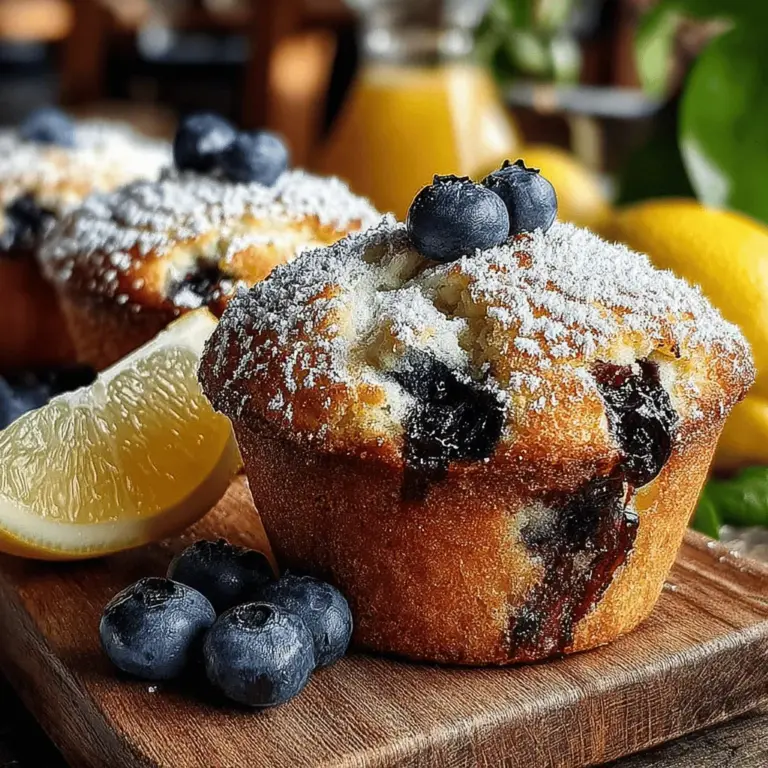 Lemon Blueberry Muffins are a delightful treat that beautifully marries the tangy brightness of fresh lemons with the sweet juiciness of ripe blueberries. This combination not only tantalizes the taste buds but also evokes a sense of nostalgia, often reminding us of warm summer mornings or leisurely brunches with family and friends. Whether enjoyed as a quick breakfast, a mid-morning snack, or a delightful addition to a brunch spread, these muffins are versatile enough to suit any occasion.