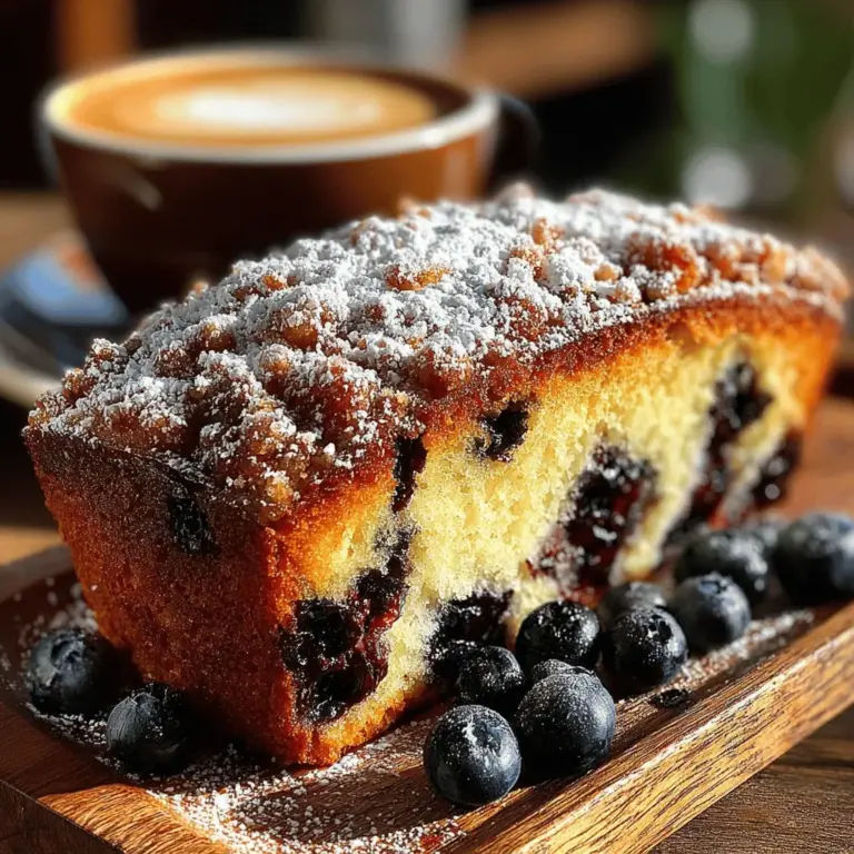 Coffee cakes hold a special place in the hearts of bakers and coffee lovers alike. These delightful treats, often enjoyed during leisurely brunches or cozy afternoon gatherings, are characterized by their soft, tender crumb and a myriad of flavor combinations. Among the many iterations, the Blueberry Bliss Coffee Cake stands out, not only for its mouthwatering taste but also for the vibrant burst of blueberries that adds both sweetness and a touch of tartness. This cake is a perfect representation of how fruits can elevate baked goods, creating a harmony of flavors and textures that is simply irresistible.
