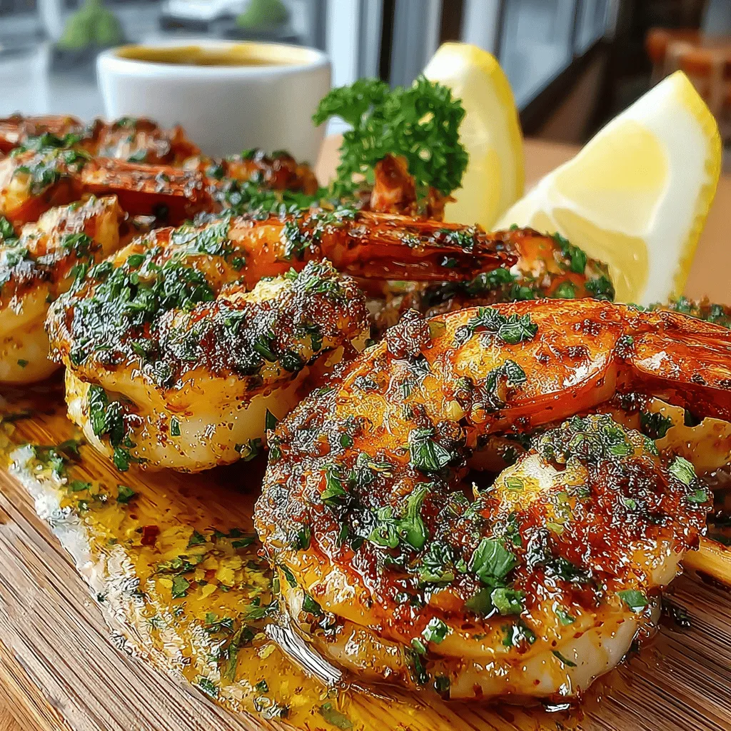 Garlic Butter Roasted Shrimp Skewers are a delectable seafood dish that effortlessly combines rich flavors with simple preparation. This dish appeals to both seafood lovers and casual diners alike, thanks to its robust taste and eye-catching presentation. The succulent shrimp, bathed in a savory garlic butter sauce, are threaded onto skewers for easy grilling or roasting, making them a versatile choice for any occasion. Whether you’re hosting a summer barbecue, planning a cozy family dinner, or looking to impress guests at an elegant gathering, these shrimp skewers are sure to be a hit.