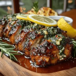 Savory Garlic Herb Roasted Pork Tenderloin is a dish that embodies comfort and sophistication in equal measure. This succulent cut of pork, when roasted to perfection, delivers a mouthwatering experience that is both rich in flavor and tender in texture. The combination of garlic and fresh herbs creates a harmonious blend that enhances the natural qualities of the pork, making it an ideal centerpiece for any meal. Whether you're planning a simple weeknight dinner or hosting a special occasion, this recipe promises to impress with its delightful aroma and taste.