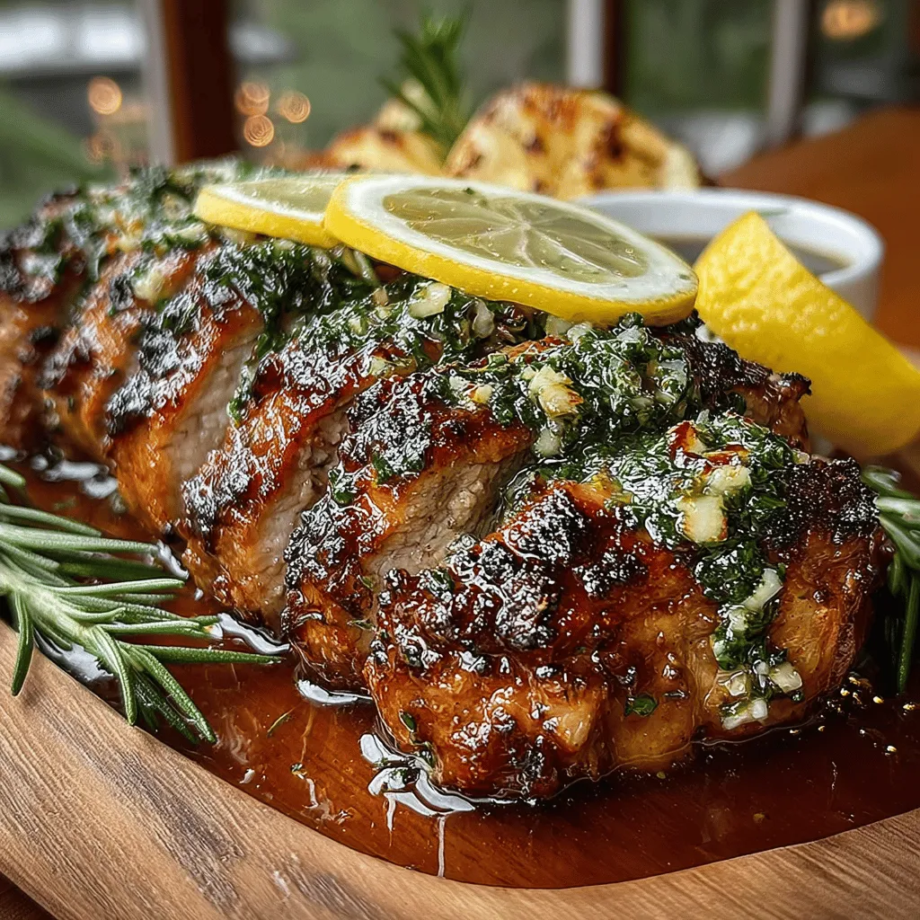 Savory Garlic Herb Roasted Pork Tenderloin is a dish that embodies comfort and sophistication in equal measure. This succulent cut of pork, when roasted to perfection, delivers a mouthwatering experience that is both rich in flavor and tender in texture. The combination of garlic and fresh herbs creates a harmonious blend that enhances the natural qualities of the pork, making it an ideal centerpiece for any meal. Whether you're planning a simple weeknight dinner or hosting a special occasion, this recipe promises to impress with its delightful aroma and taste.
