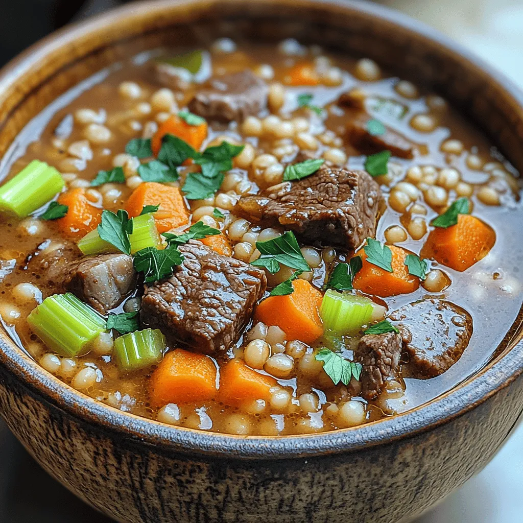 A well-crafted beef and barley soup is built on a foundation of quality ingredients. Each component serves a specific purpose, contributing to the overall flavor, texture, and nutrition of the dish.