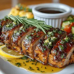 Embarking on a culinary journey with pork tenderloin, a cut renowned for its tenderness and versatility, promises a delightful experience. This article presents a detailed guide to creating Herb-Infused Garlic Bliss: Roasted Pork Tenderloin. Known for its mild flavor and buttery texture, pork tenderloin is an ideal canvas for a variety of marinades and seasonings. The dish's hallmark is a marinade rich in aromatic herbs and zesty garlic, which elevates the natural flavors of the meat, ensuring satisfaction for both everyday dining and special occasions.