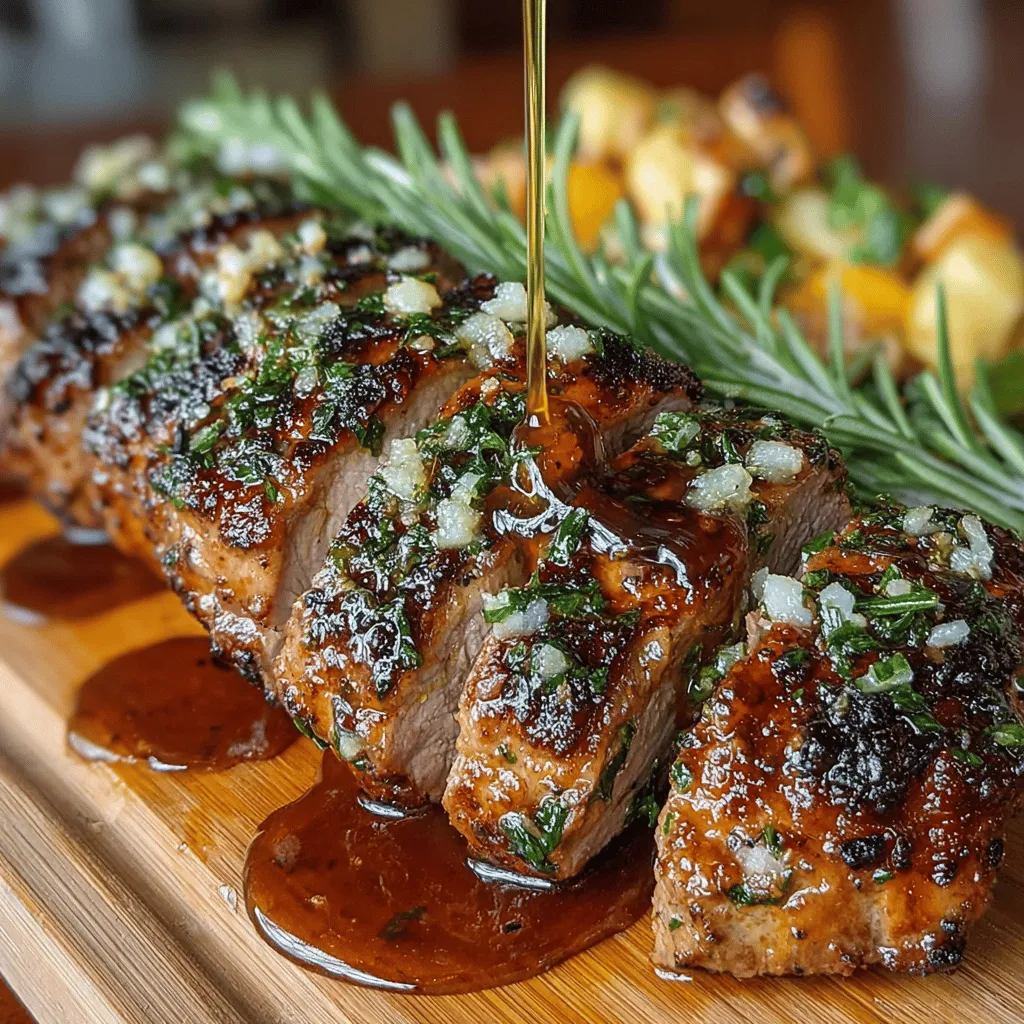 When it comes to creating a memorable meal, few dishes can rival the succulence and flavor of a perfectly roasted pork tenderloin. The Savory Garlic Herb Roasted Pork Tenderloin is a culinary masterpiece that not only tantalizes the taste buds but also impresses with its elegant presentation. This dish is more than just a meal; it is an experience that brings together the rich flavors of garlic, fresh herbs, and tender pork, making it an ideal choice for both casual family dinners and special occasions.