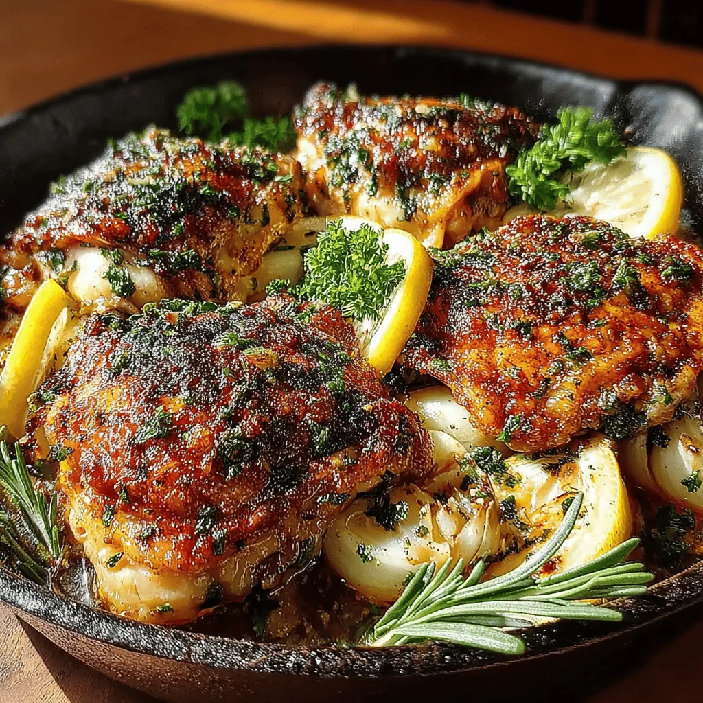 Begin your culinary journey with the aromatic allure of Roasted Garlic and Herb Chicken Thighs. This mouthwatering dish not only brings warmth to your dining table but also encapsulates the essence of home-cooked comfort food. Featuring succulent chicken thighs marinated in a blend of fresh herbs, garlic, and zesty lemon, this recipe is a staple that promises to please your palate and impress your guests. In this article, we will explore the intricacies of this recipe, including its ingredients, preparation methods, and serving suggestions, ensuring you have all the information you need to create a delectable meal.