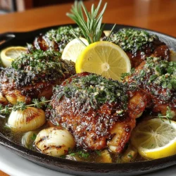 Begin your culinary journey with the aromatic allure of Roasted Garlic and Herb Chicken Thighs. This mouthwatering dish not only brings warmth to your dining table but also encapsulates the essence of home-cooked comfort food. Featuring succulent chicken thighs marinated in a blend of fresh herbs, garlic, and zesty lemon, this recipe is a staple that promises to please your palate and impress your guests. In this article, we will explore the intricacies of this recipe, including its ingredients, preparation methods, and serving suggestions, ensuring you have all the information you need to create a delectable meal.
