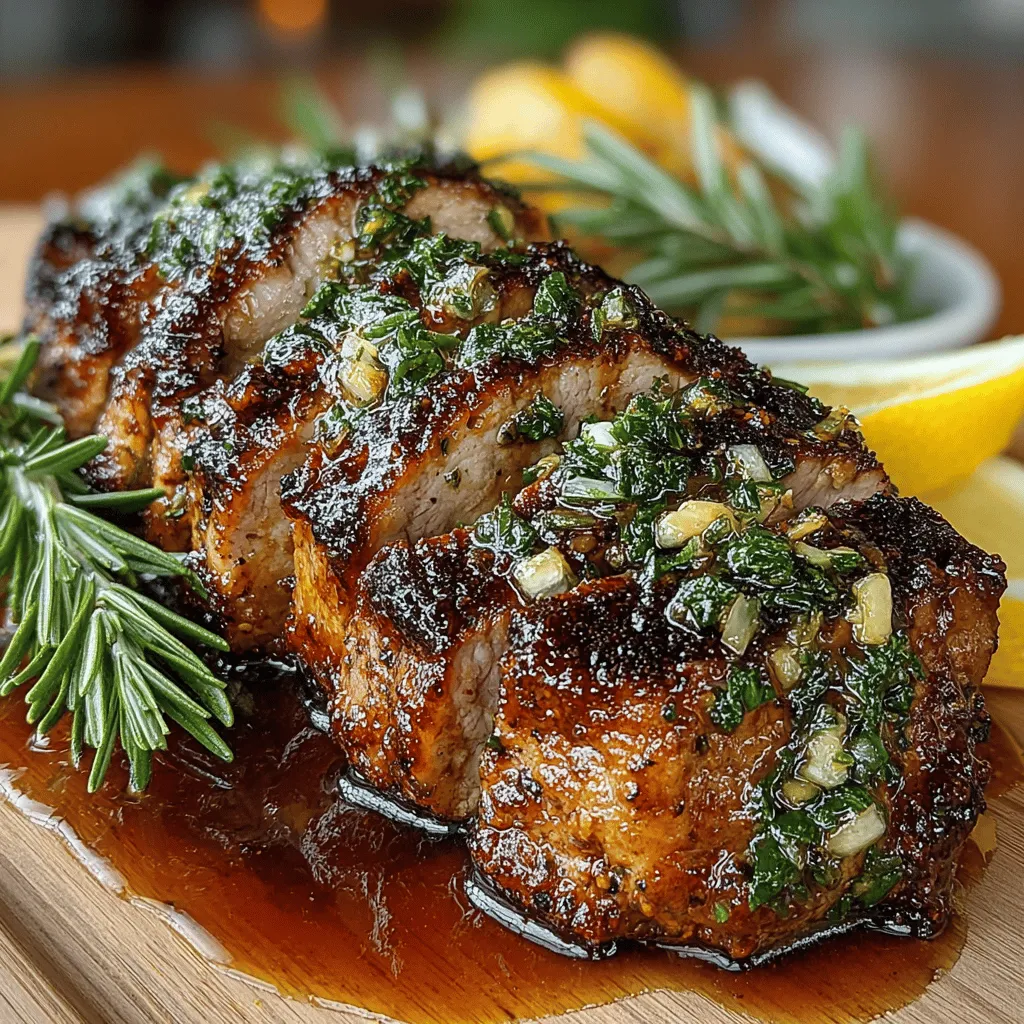 Garlic Herb Roasted Pork Tenderloin is more than just a meal; it is a celebration of flavor and a testament to the art of home cooking. This dish embodies the perfect balance of tenderness and taste, making it an ideal centerpiece for family dinners, holiday gatherings, or entertaining guests. The combination of fresh herbs, aromatic garlic, and a hint of lemon elevates the pork tenderloin, transforming a simple cut of meat into a culinary masterpiece. Whether you are a seasoned chef or a novice in the kitchen, this recipe promises to impress and satisfy.