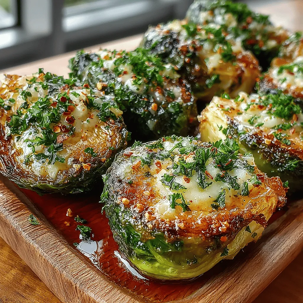 Garlic Butter Roasted Brussels Sprouts are a delicious and nutritious side dish that can elevate any meal. These little green gems are not only packed with flavor but are also rich in vitamins and minerals. Roasting Brussels sprouts brings out their natural sweetness while the garlic butter adds a savory depth that makes them irresistible. Whether you're serving them alongside a holiday feast or as a simple weeknight dinner option, this dish is sure to impress.