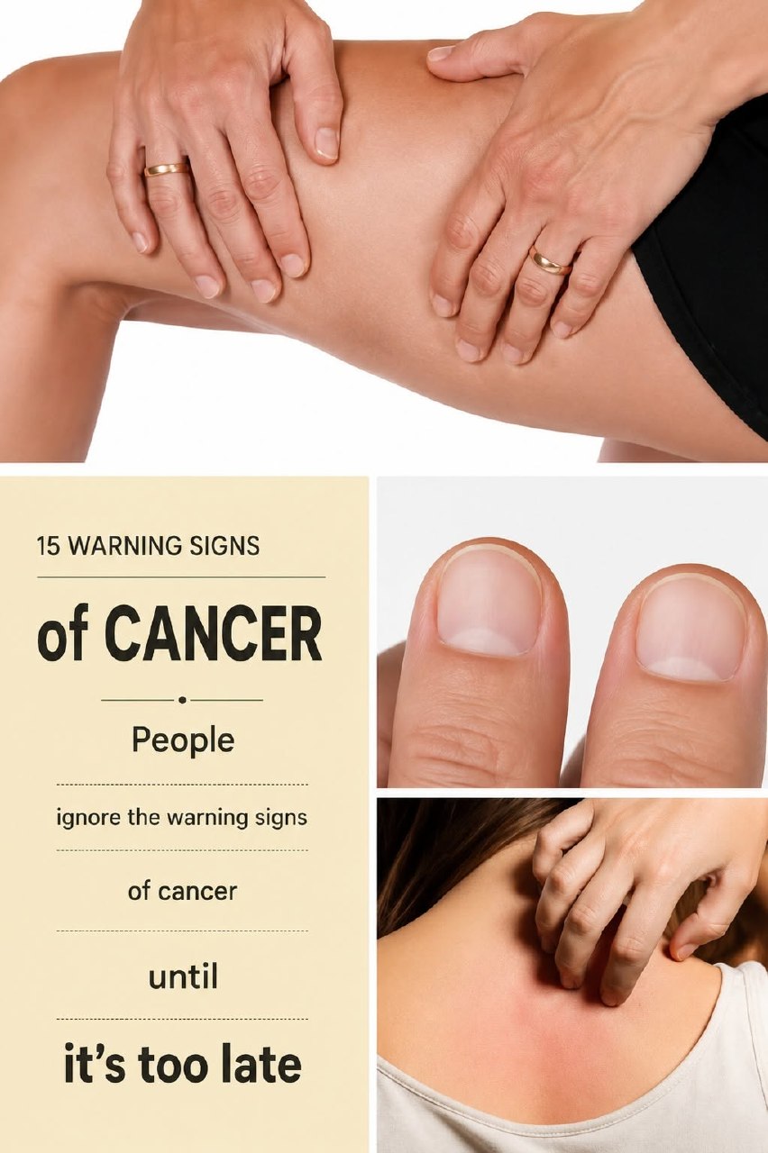 15 early warning signs of cancer that are ignored until it’s too late.