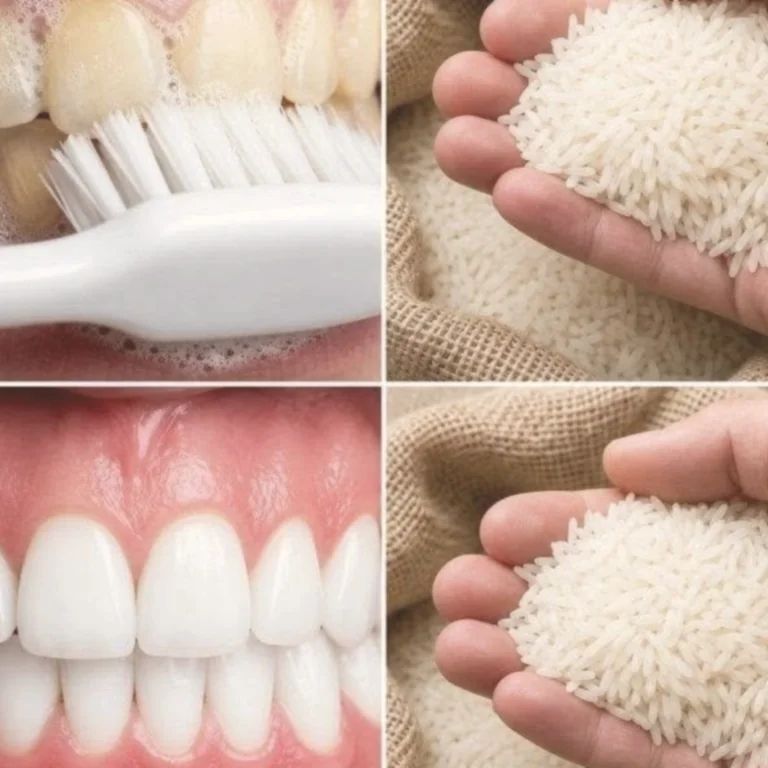A natural method using rice to achieve a brighter smile in one minute…