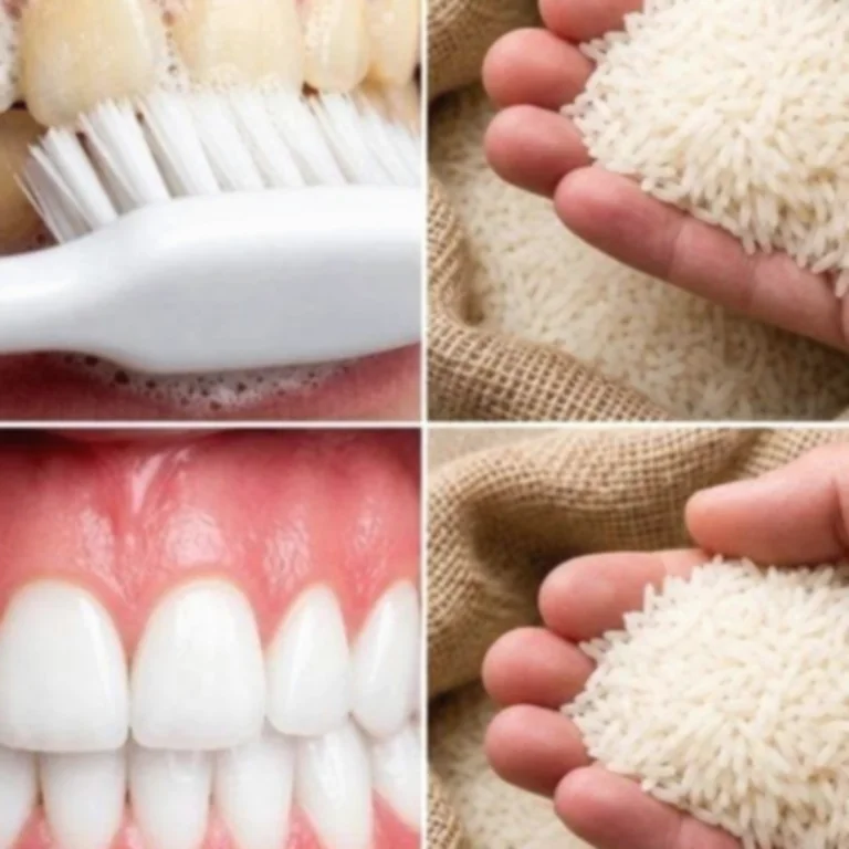 A natural method using rice to achieve a brighter smile in one minute…