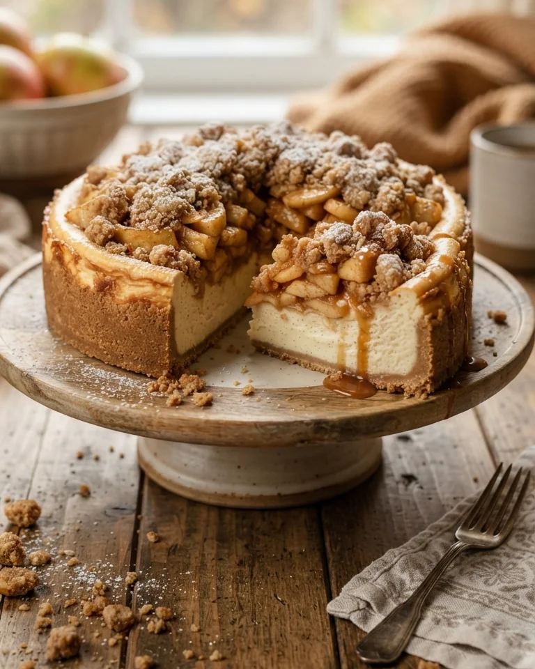 Apple Crumble Cheesecake Delight