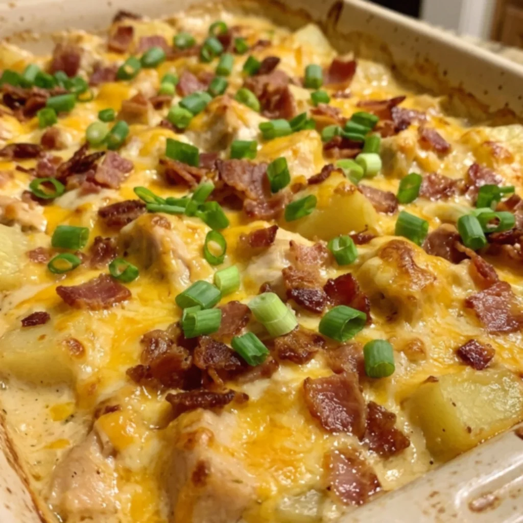 Bacon Cheddar Chicken and Potatoes