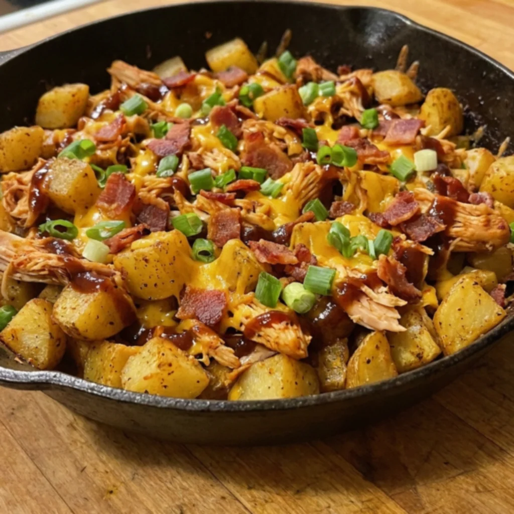 BBQ Chicken Potato Skillet