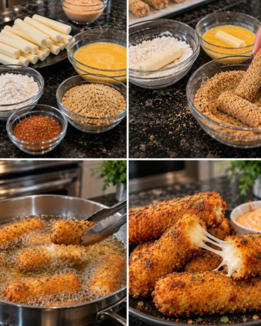 Cajun-Spiced Cheese Sticks
