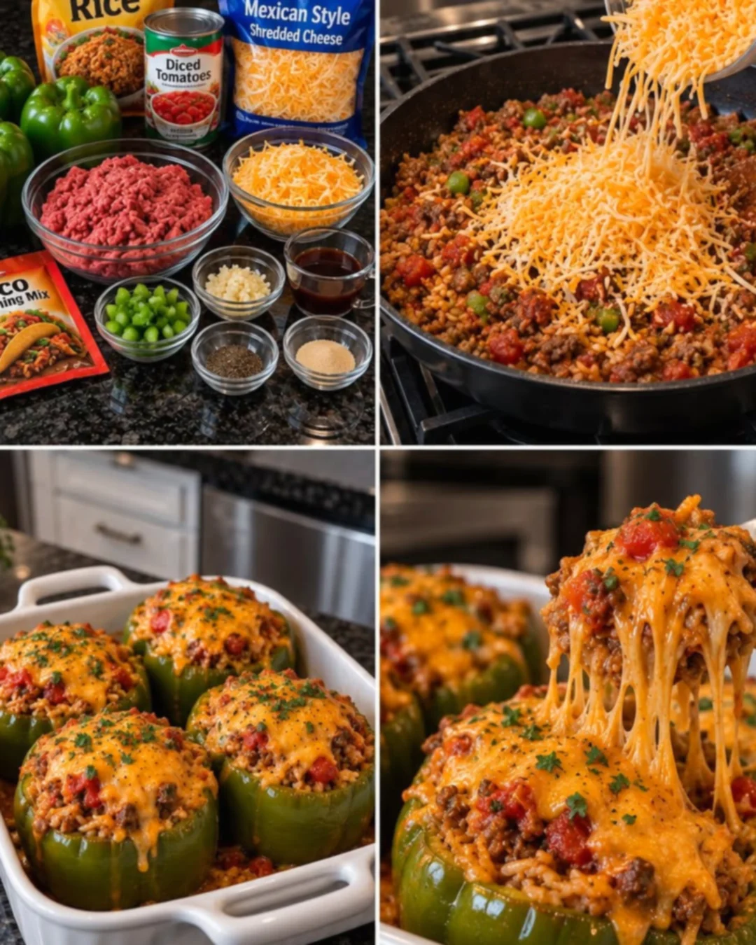 Cheesy Taco Stuffed Peppers