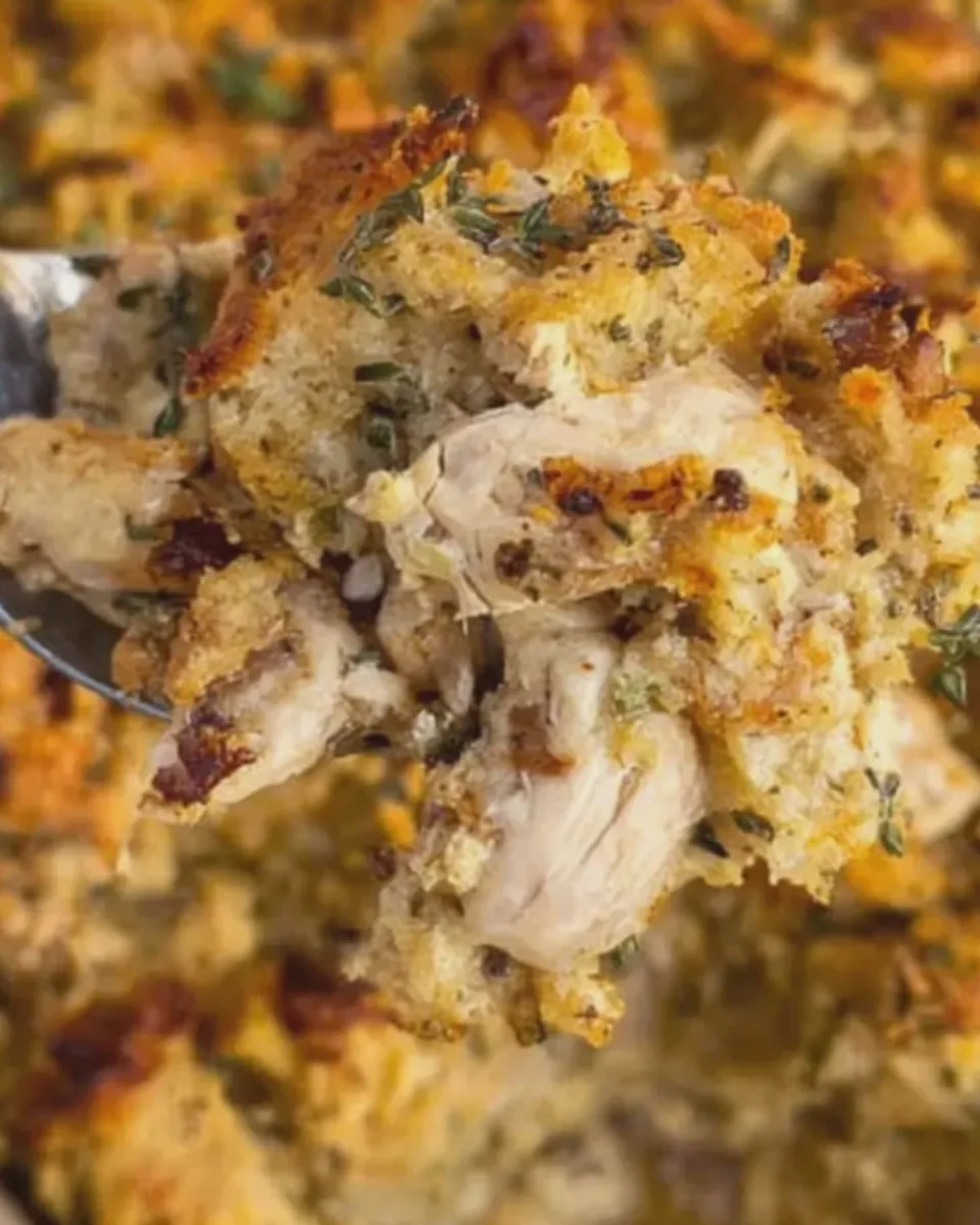 Chicken and Stuffing Casserole