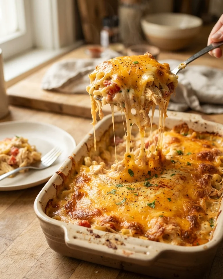 Creamy Chicken Spaghetti Casserole