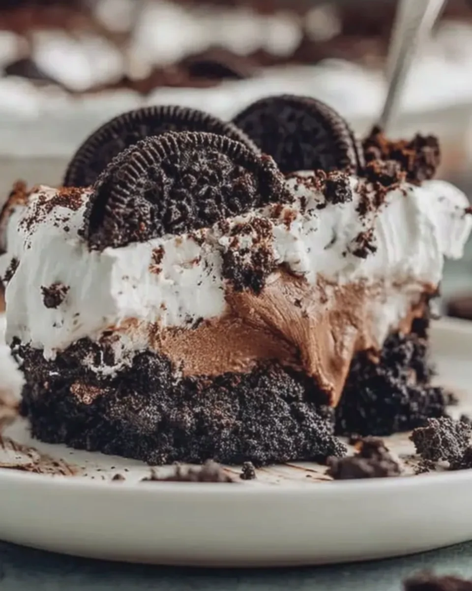Creamy No Bake Oreo Chocolate