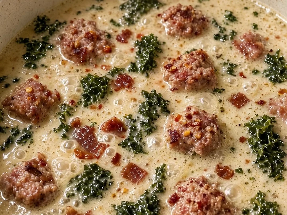 Creamy Slow Cooker Zuppa Toscana