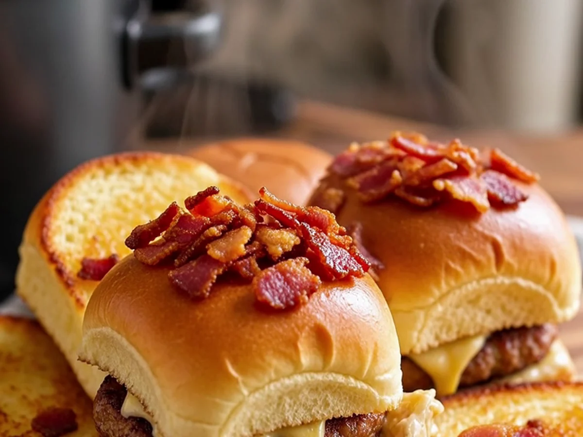 Crockpot Crack Chicken Sliders