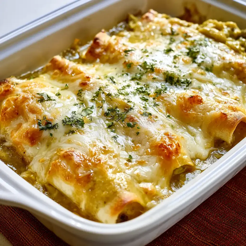 Hatch Green Chile Enchiladas