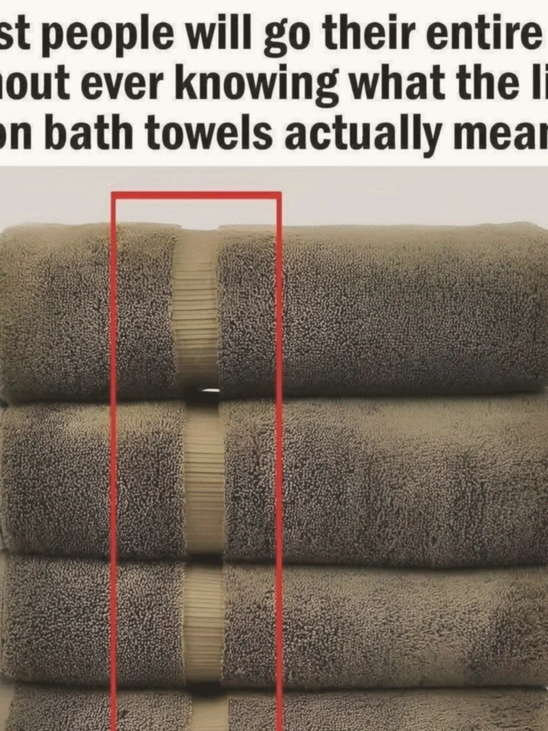 Here’s What The Lines On Bath Towels Actually Mean