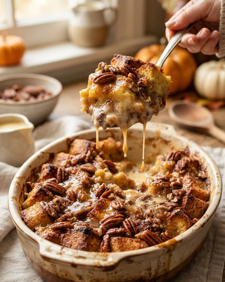 Maple Pecan Bread Pudding